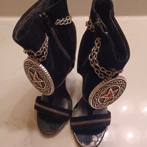 SEXY HALLOWEEN VAMPIRE WITCH SHOES SIZE 7